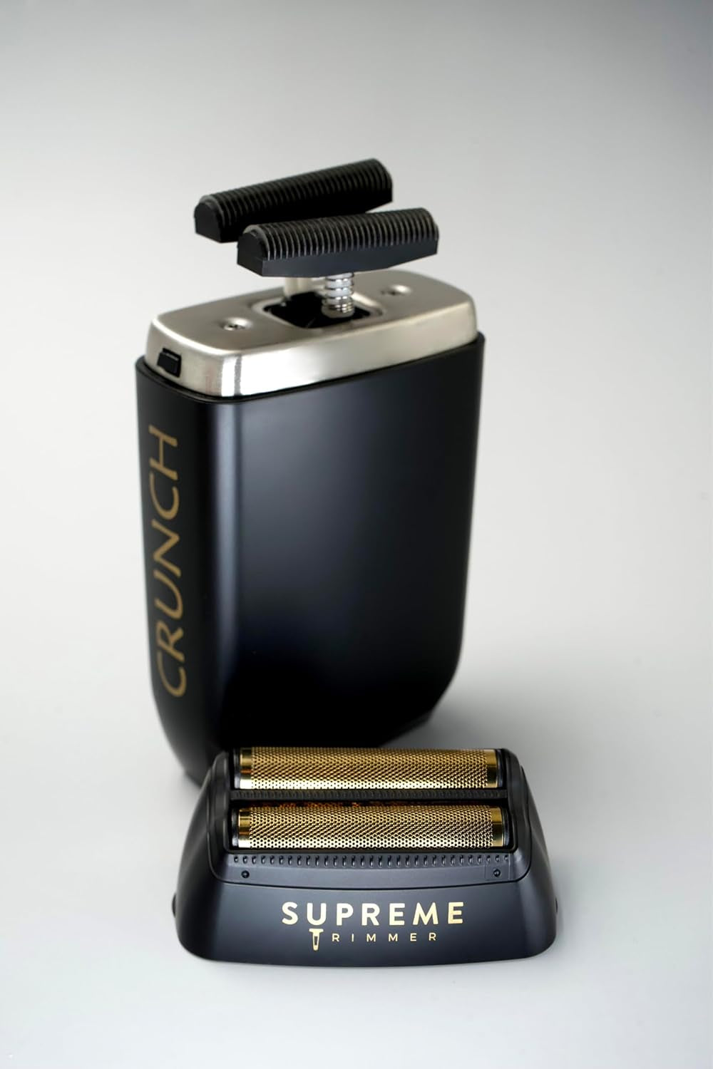 2-In-1 T-Shaper Trimmer & Crunch Foil Shaver | STF602 Electric Razor & ST5206 DLC Beard Trimmer Barber Haircut Kit | Black