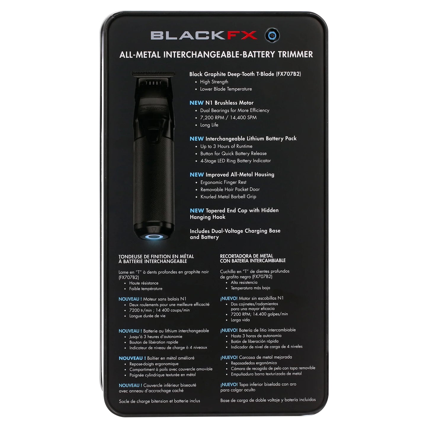 FXONE BLACKFX Metal Professional Hair Trimmer