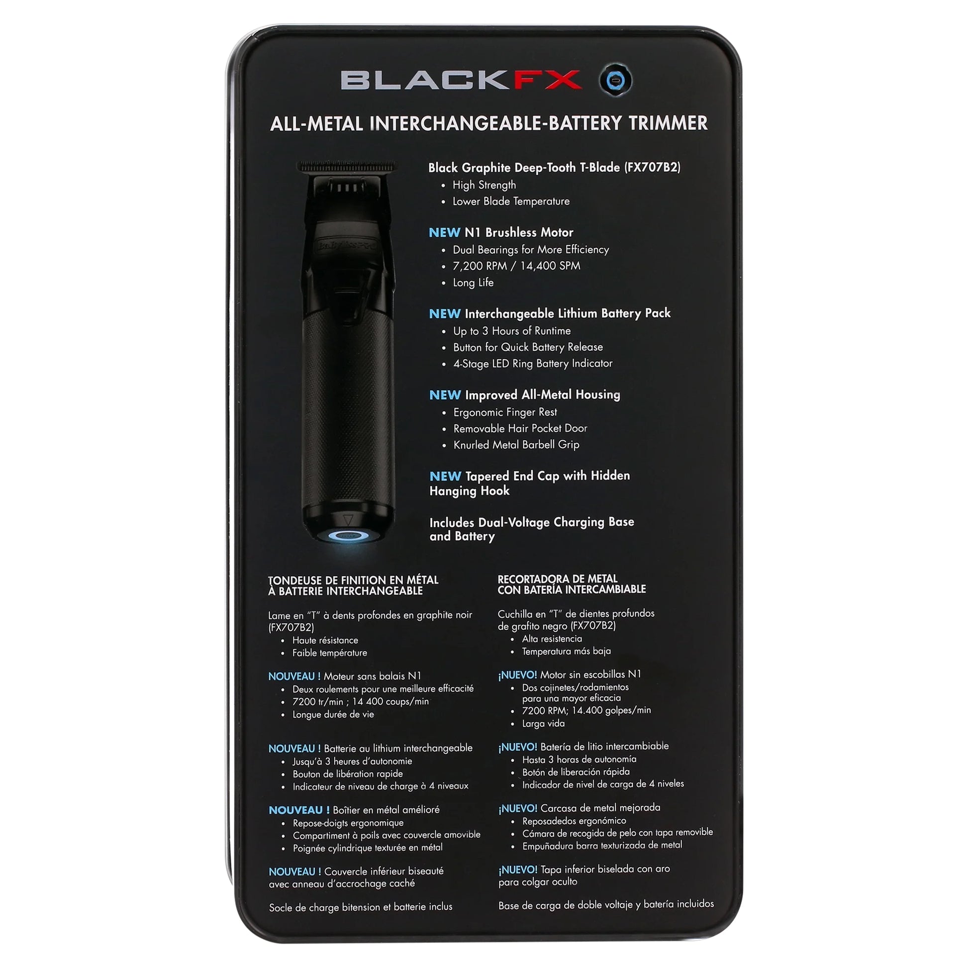 FXONE BLACKFX Metal Professional Hair Trimmer