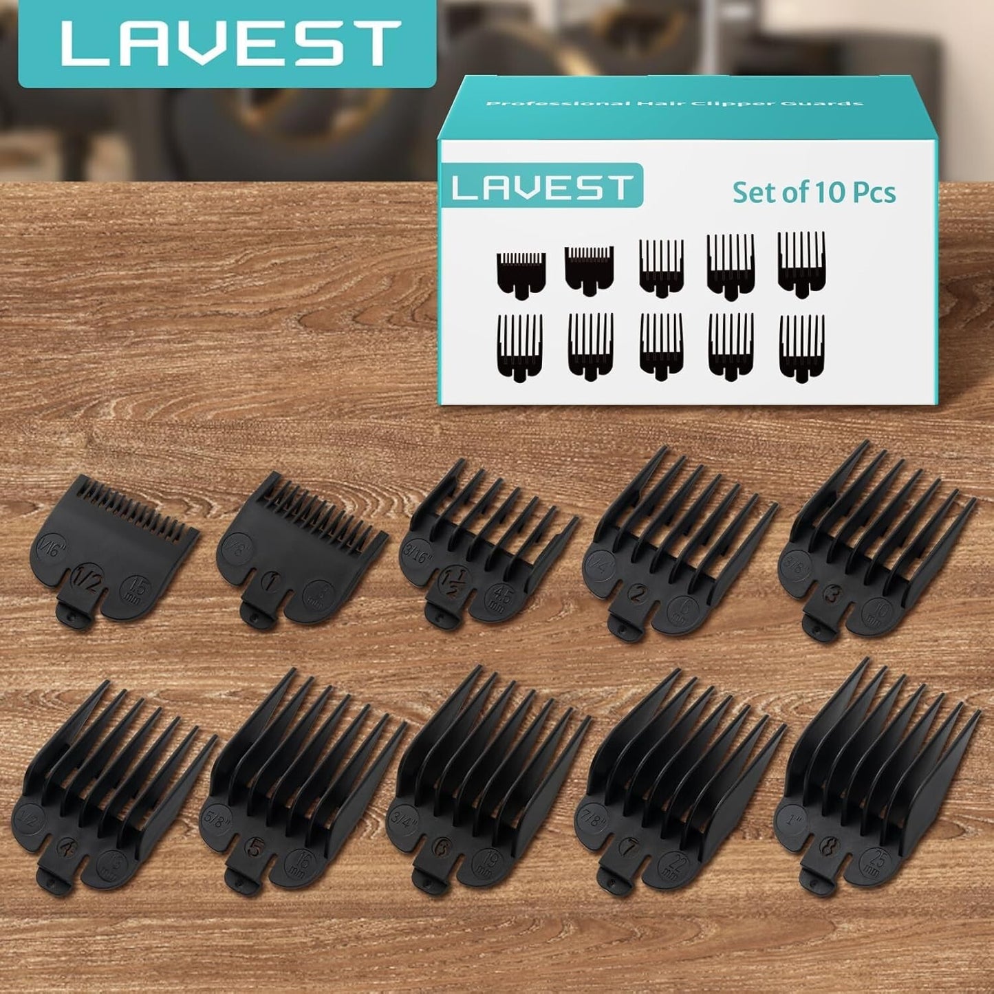 Clipper Guards Replacement Set Fits for Most Wahl Clippers and Babyliss FX870