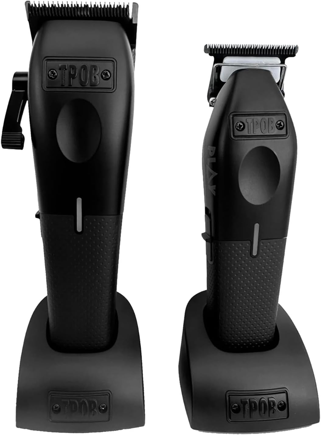 Play Barber Hair Clipper and Trimmer for Men 7500 RPM with Rubber Grips (Blackout 2 Set)
