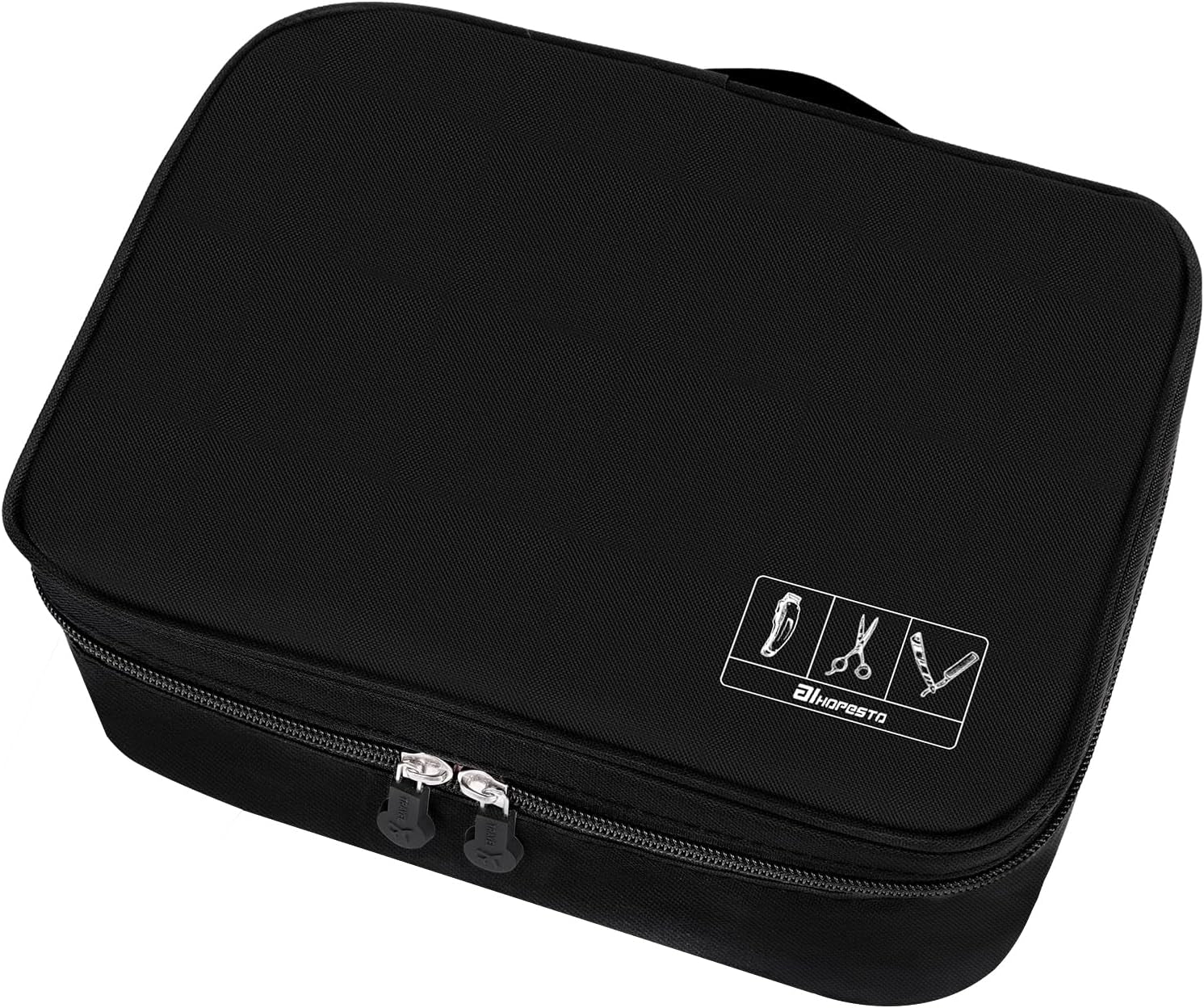 Barber Tools Bag Barber Case Hair Tools Travel Bag Clipper Guard Holder for Clippers and Supplies Hair Cutting Scissors Storage Bag Portable Clipper Storage Holder Organizer for Hair Cutting (Black)