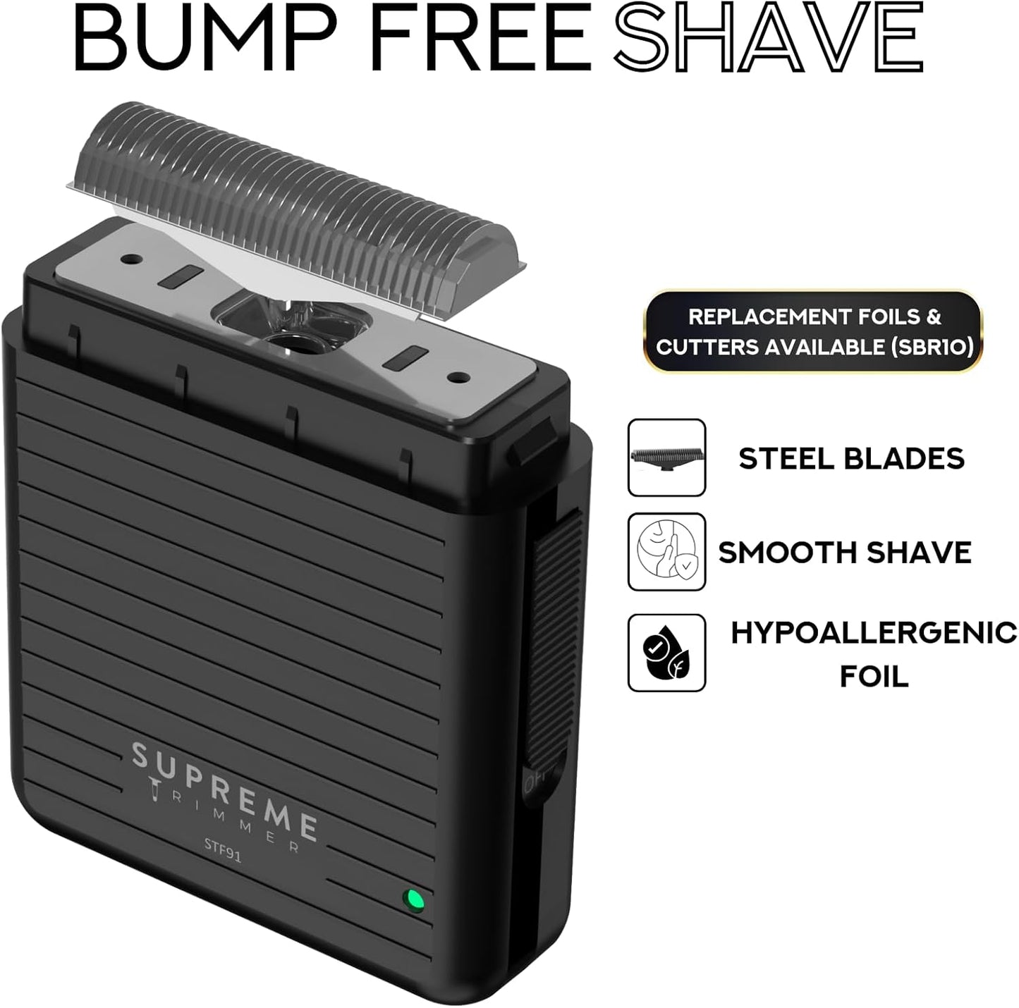 Solo Lite Foil Shaver for Men | Rechargeable Electric Razor + 90 Min Runtime, Type-C USB Fast Charging | Lightweight Travel Shaver, Easy to Carry | STF91