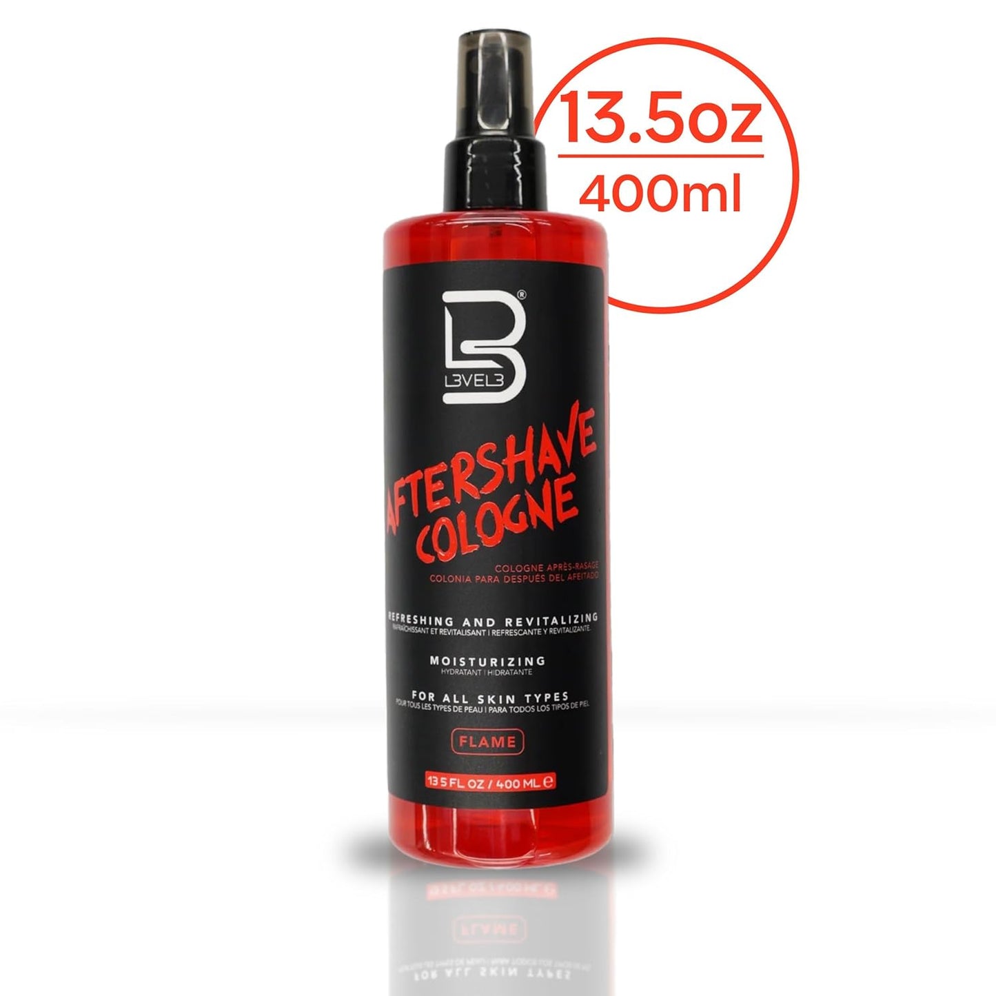 Level 3 after Shave Spray Cologne - Softens Skin - Refreshes and Relieves Face and Skin - Moisturizing Formula Level Three after Shaving