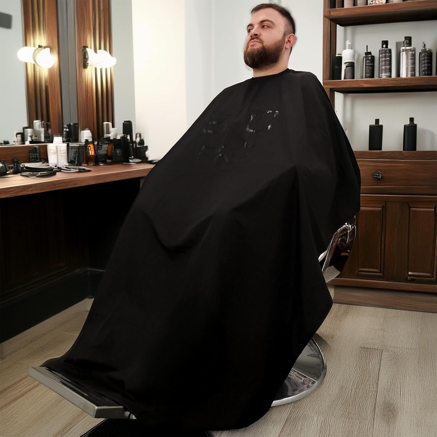 Professional Barber Water Resistant Hair Cutting Cape One Size