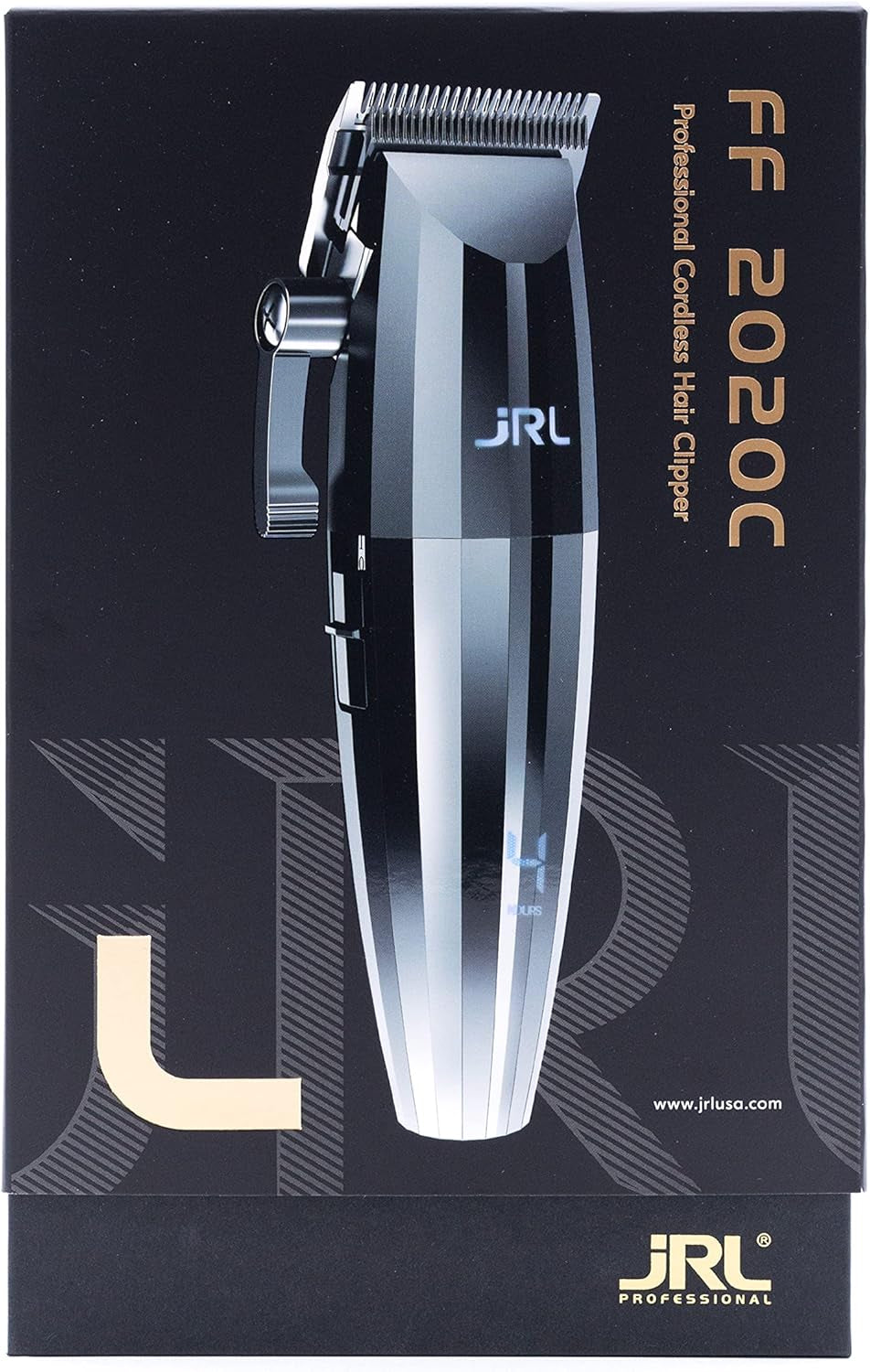 JRL Silver Freshfade 2020C Professional Barber Hair Clipper, No More Pull Smart-Clip™ Fade Control for Precise Head Hair Fades All Day,