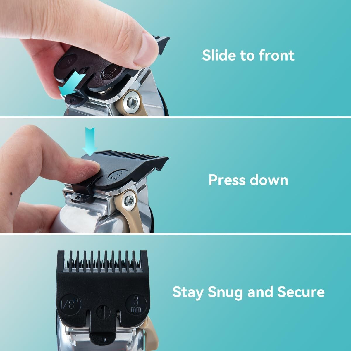 Clipper Guards Replacement Set Fits for Most Wahl Clippers and Babyliss FX870