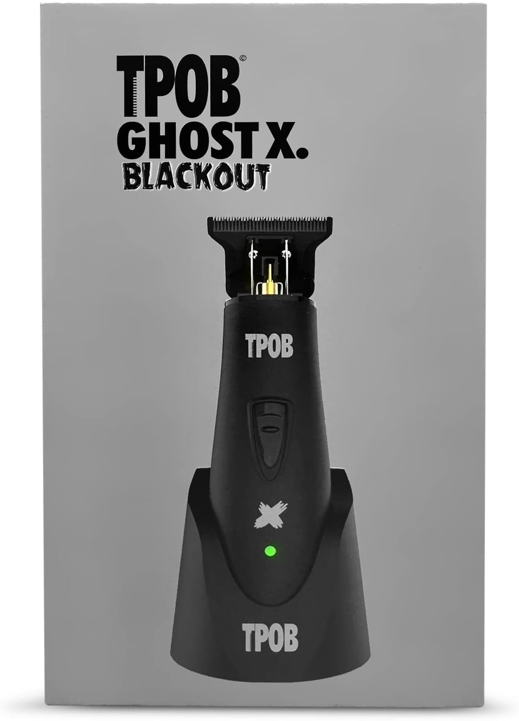 Ghost X Beard Trimmer Hair Clippers for Men, Professional Hair T-Blade Trimmer Cordless Rechargeable Edgers Clippers Electric Beard Shaver (Ghost X Blackout)
