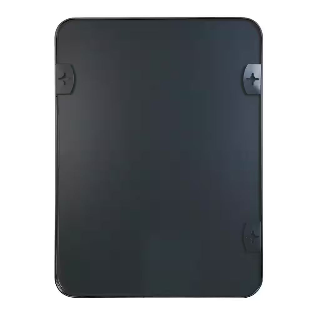 Ta. 22 In. W X 30 In. H Black Rectangle Framed Mirror