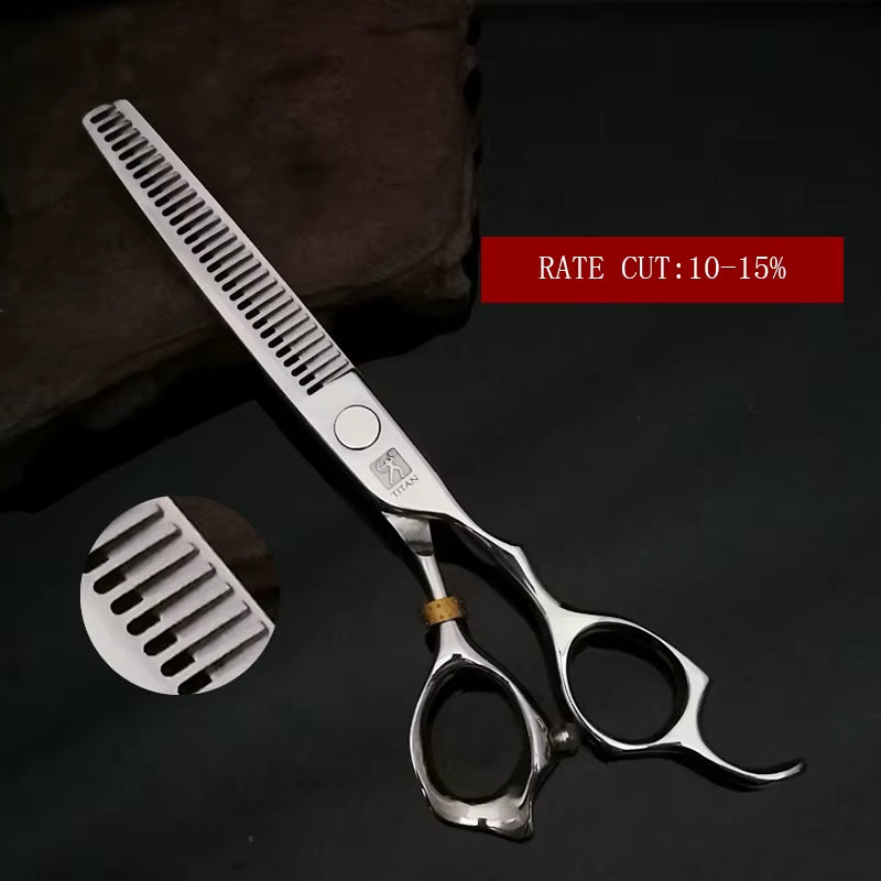 Titan 3D Scissors Professional Barber Hairdressing Shears Hair Cutting Machine Barber Shop Hair Scissors