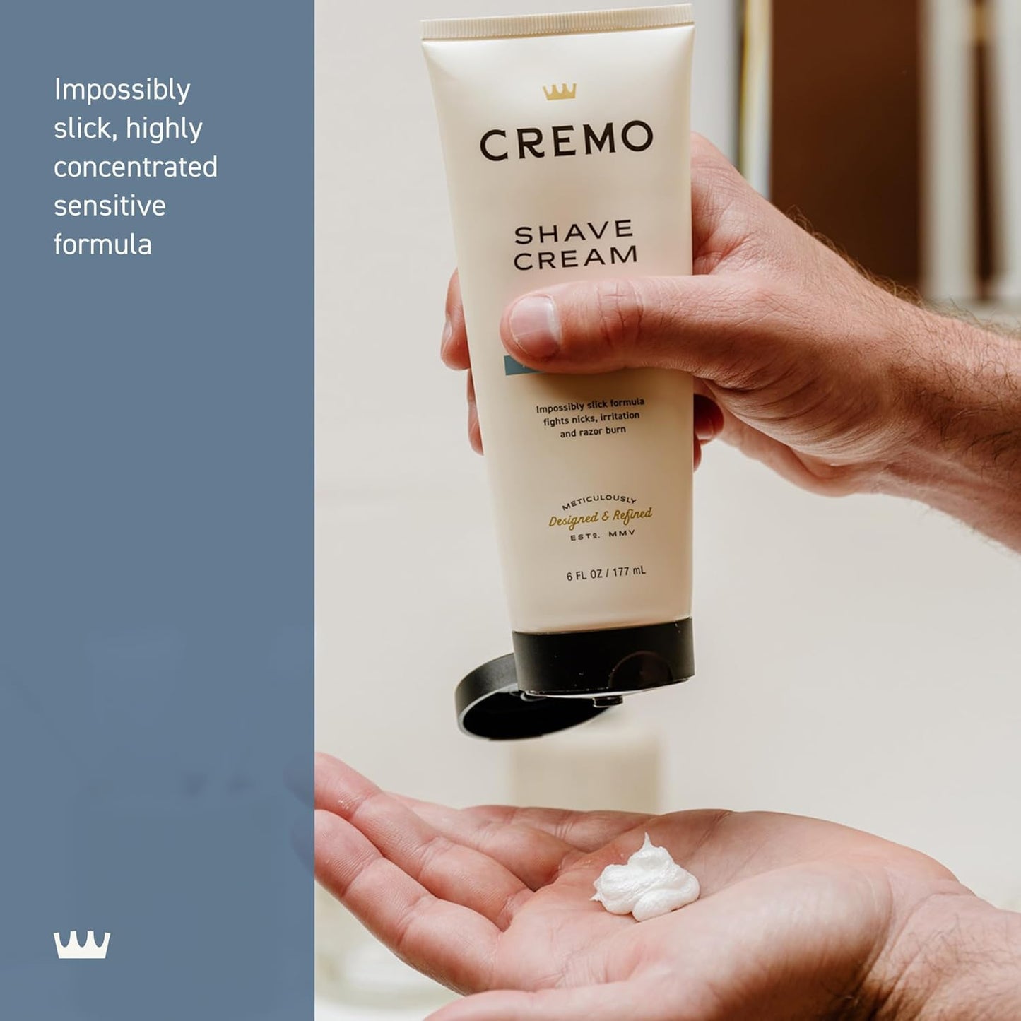 Sensitive Shave Cream, Astonishingly Superior Ultra-Slick Shaving Cream for Men, Fights Nicks, Cuts and Razor Burn, 6 Fl Oz