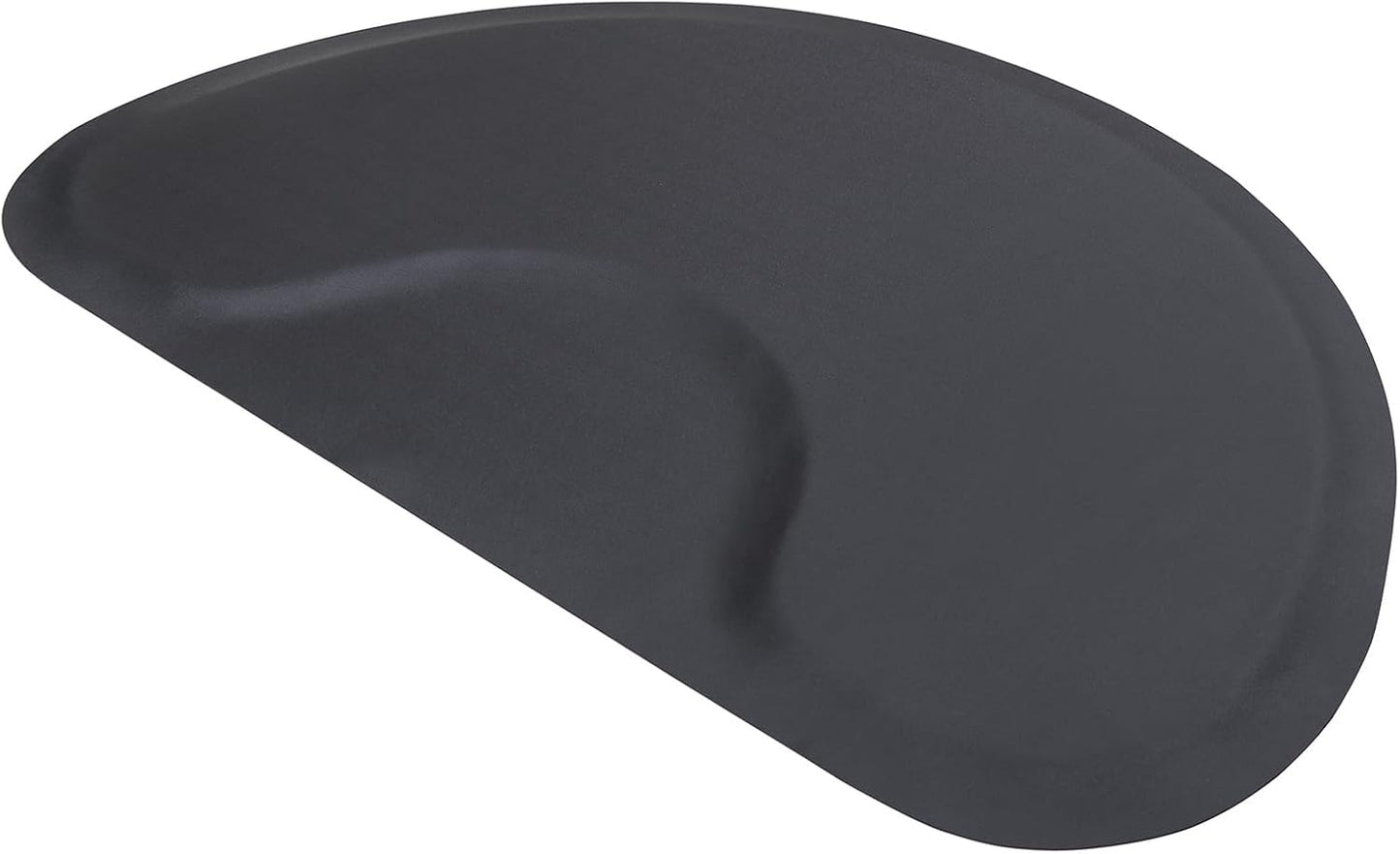 3 Ft. X 5 Ft. Barber Chair Mat Salon & Barber Shop Chair Anti-Fatigue Mats Comfort Salon Chair Mat,Semi Circle - 1/2 In. Thick,Black