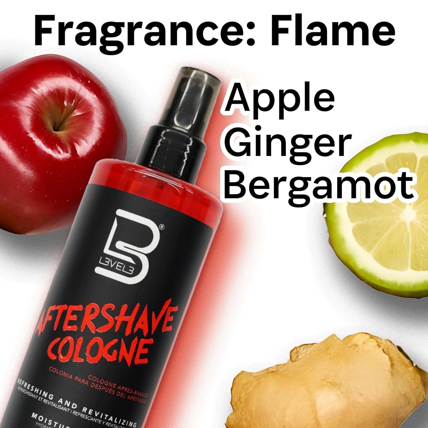 Level 3 after Shave Spray Cologne - Softens Skin - Refreshes and Relieves Face and Skin - Moisturizing Formula Level Three after Shaving