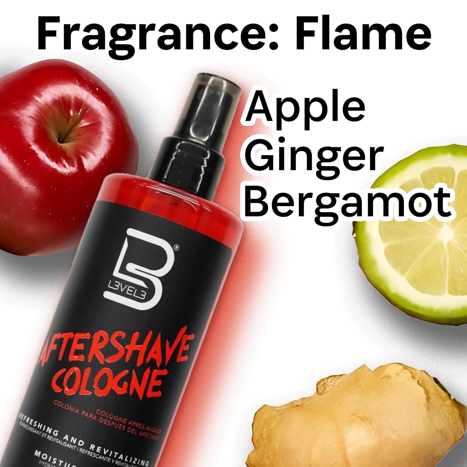 Level 3 after Shave Spray Cologne - Softens Skin - Refreshes and Relieves Face and Skin - Moisturizing Formula Level Three after Shaving