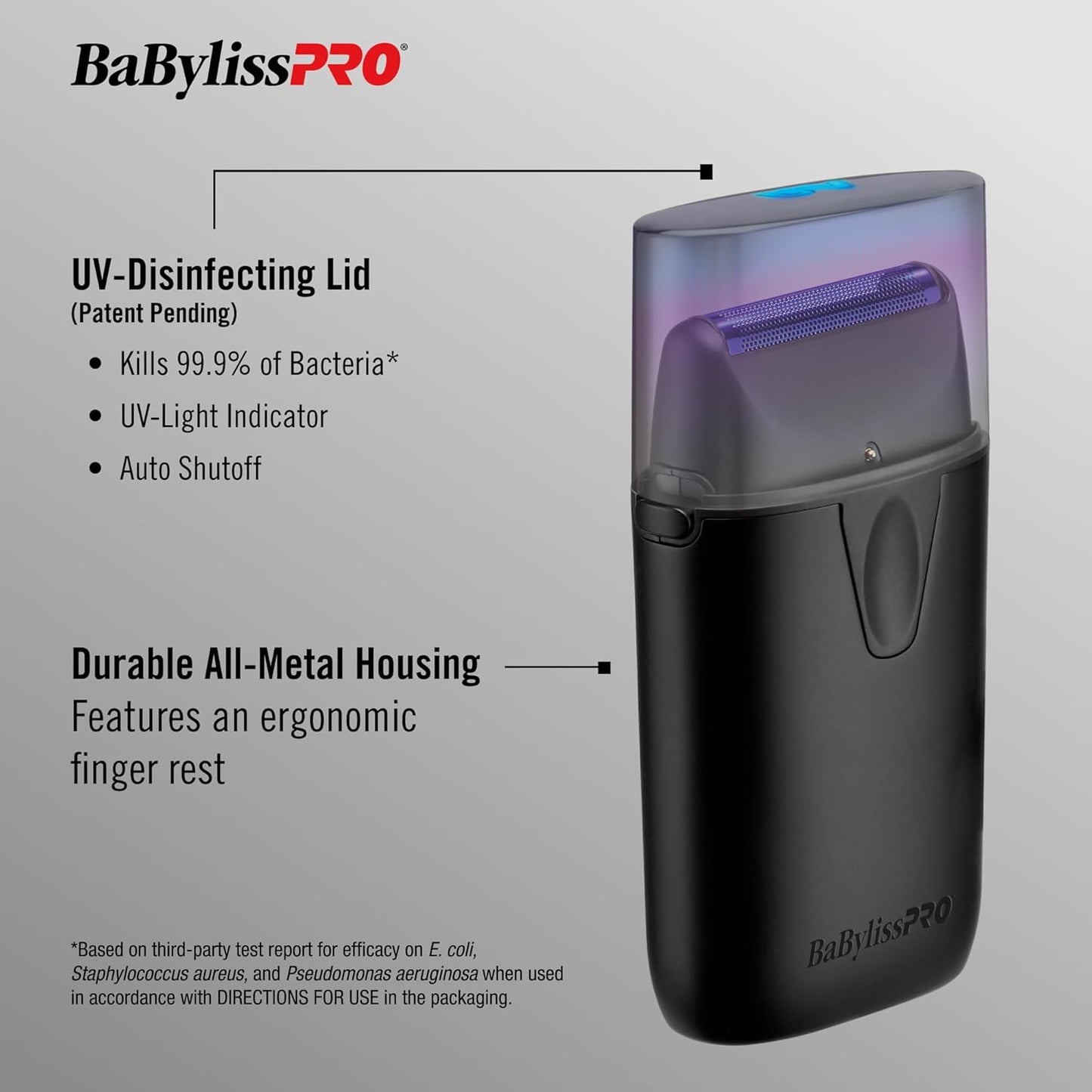 UVFOIL Uv-Disinfecting Metal Single-Foil Shavers