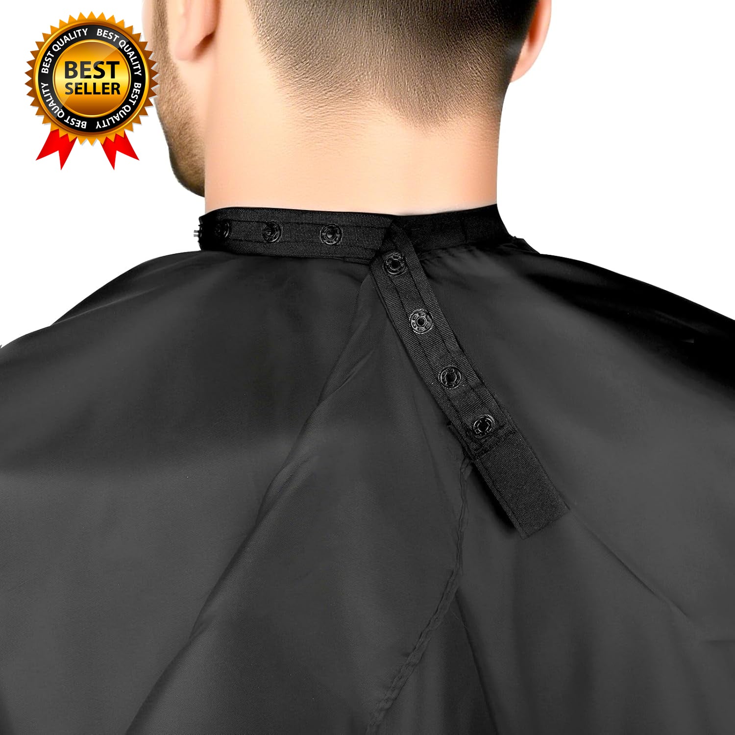 Hair Cutting Cape with Adjustable Snap Closure Professional Barber Cape