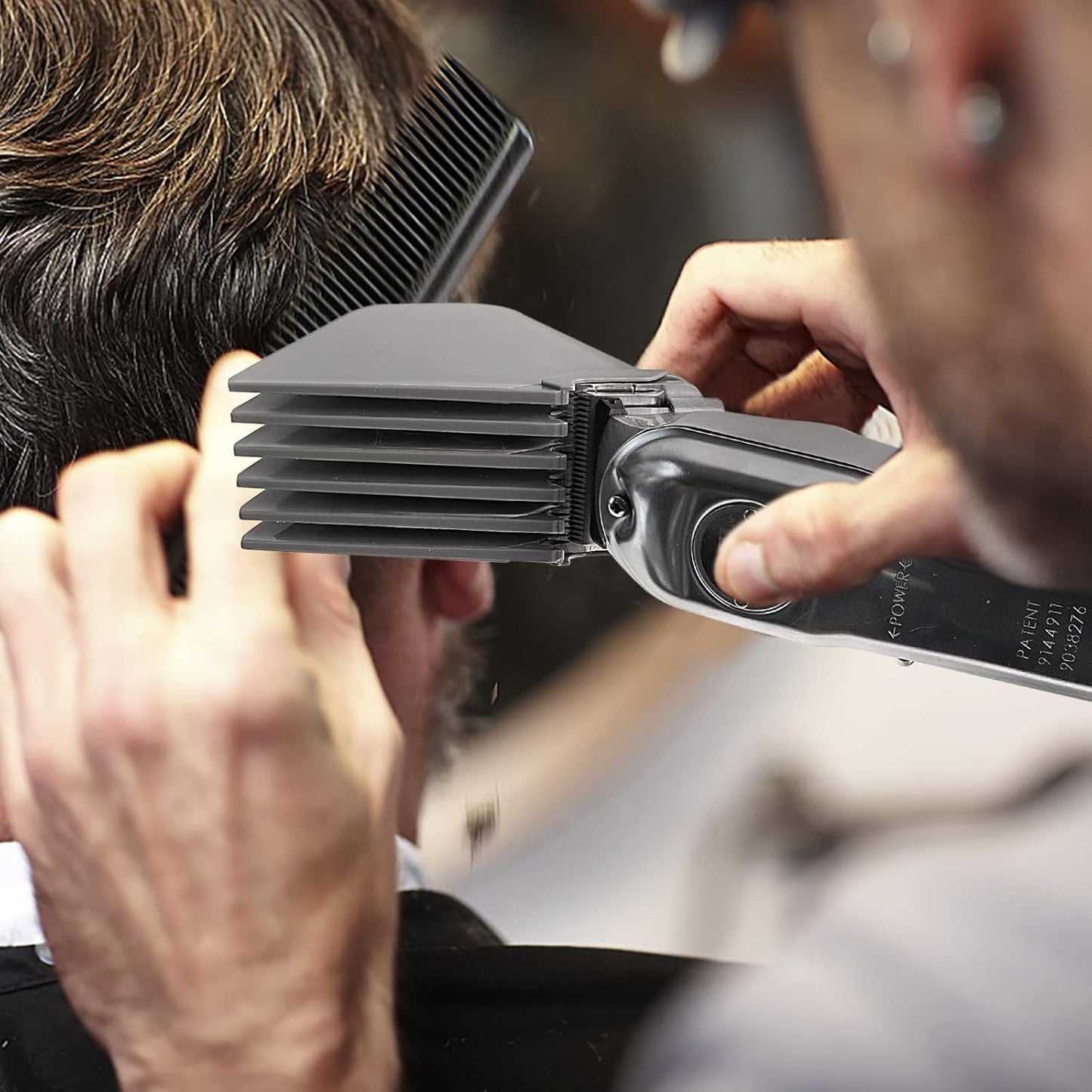 Mega Hair Clipper Guards, 8Pcs Gray, Fits Most Wahl Full Size Hair Clippers (3 Inch 8Pcs)