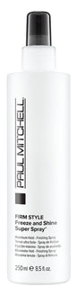 Paul Mitchell Freeze and Shine Super Hairspray, Maximum Hold, Shiny Finish Hairspray, for Coarse Hair
