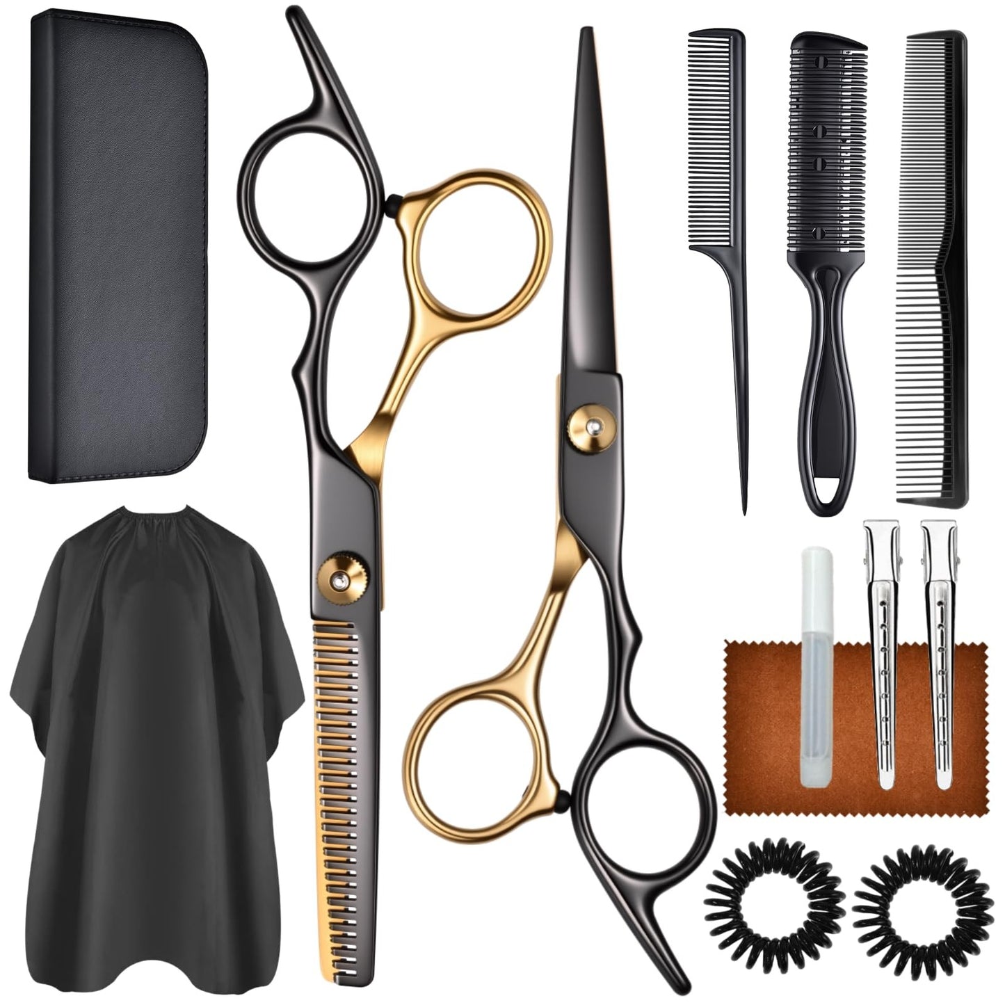 13 PCS Hair Cutting Scissors Shears Kit - 6.5 Inch Scissors for Men/Women/Kids