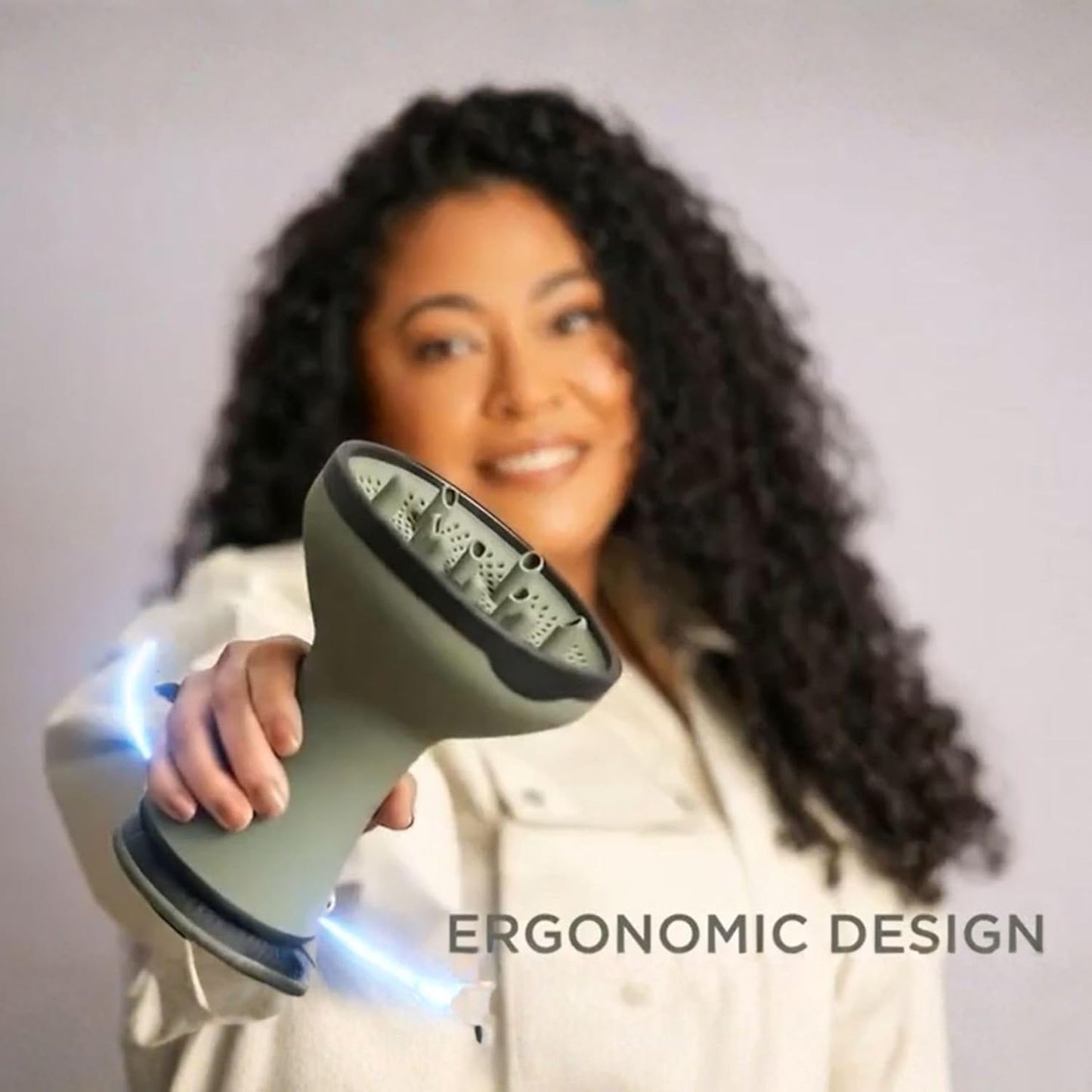 Sage Collection Diffuser Hair Dryer for Curly Hair, Ion Generator for Frizz-Free Curls