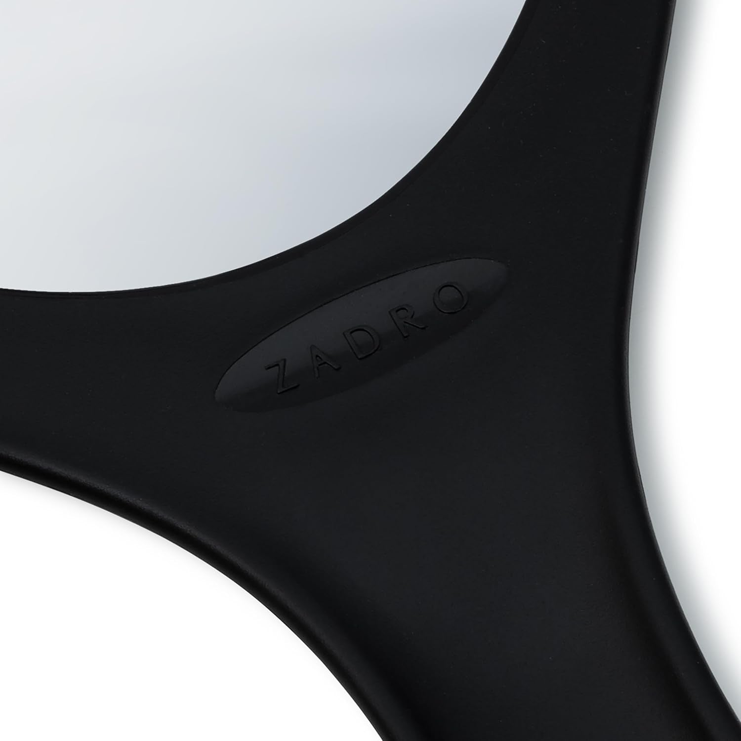 Salon Professional Extra Large Hand Mirror with Handle, 10" W X 19" L, Multi-Purpose Oval Handheld Mirror with New Distortion-Free Reflection (1, Black, Large (Pack of 1))