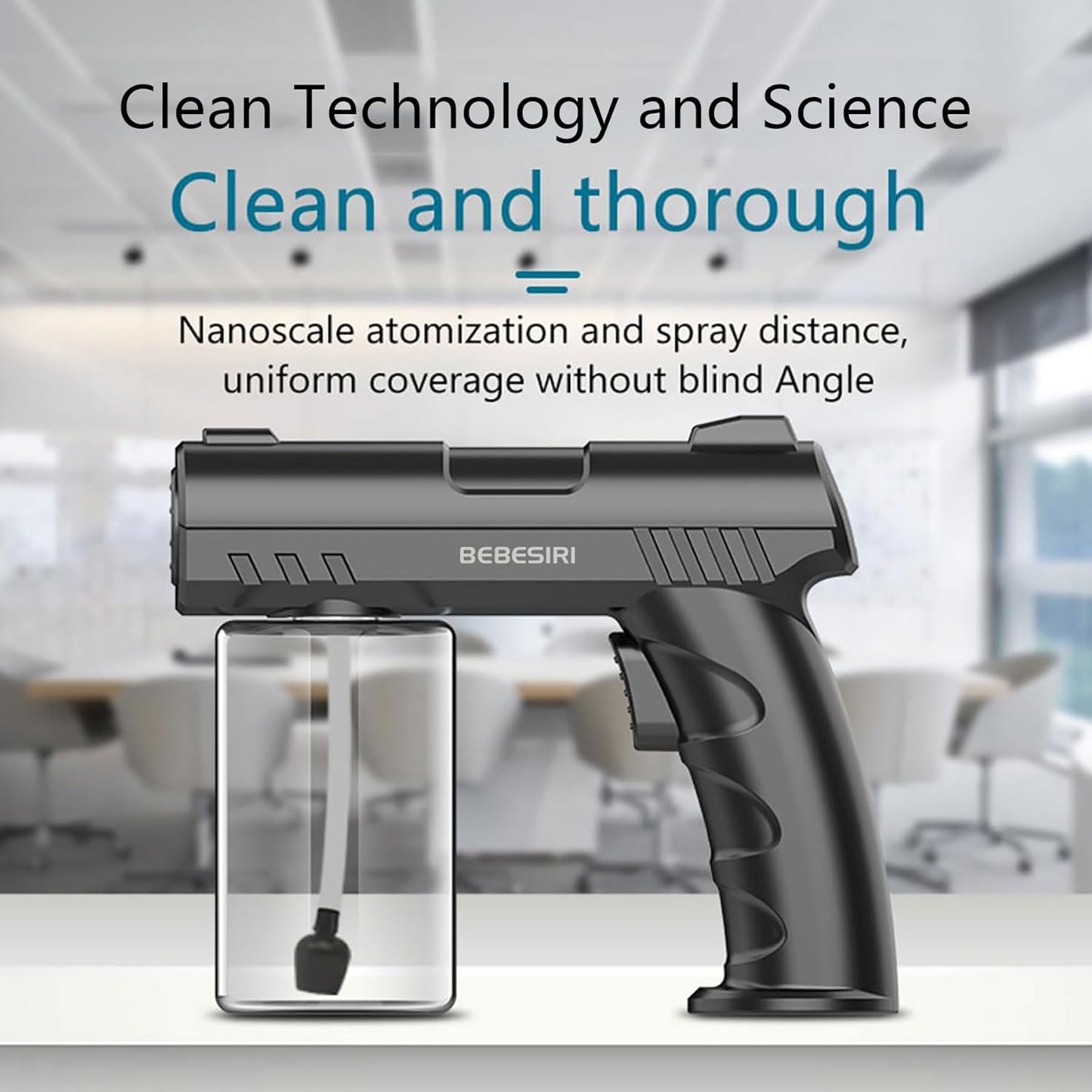 Nano Sprayer, Handheld Household Nano Blue Light Atomizer, Handheld Household Nano Sprayer, Rechargeable Nano Atomizer. It Is Suitable for Watering Plants and Flowers.