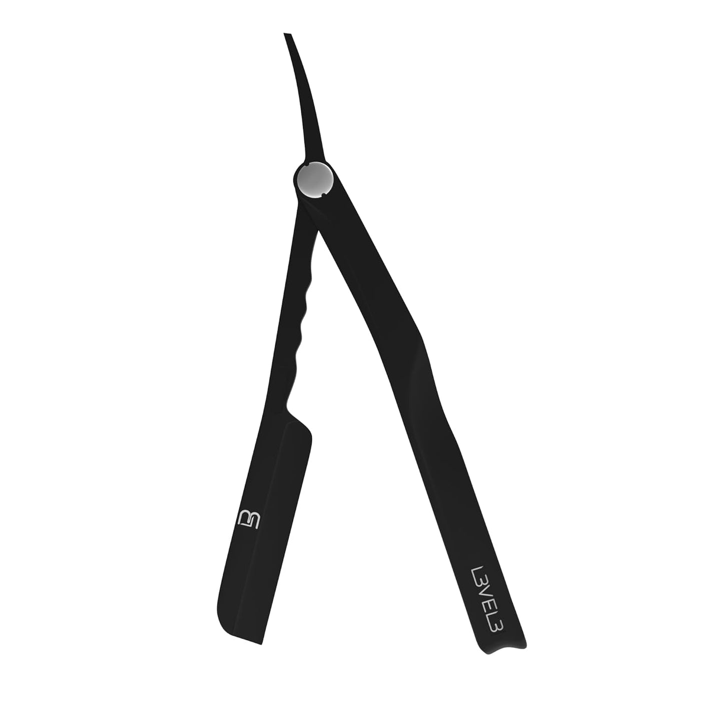 Milly Razor - Fast and East to Assemble - Excellent Grip and Control - Straight Razor Holder- Level Three Razor Holder Black