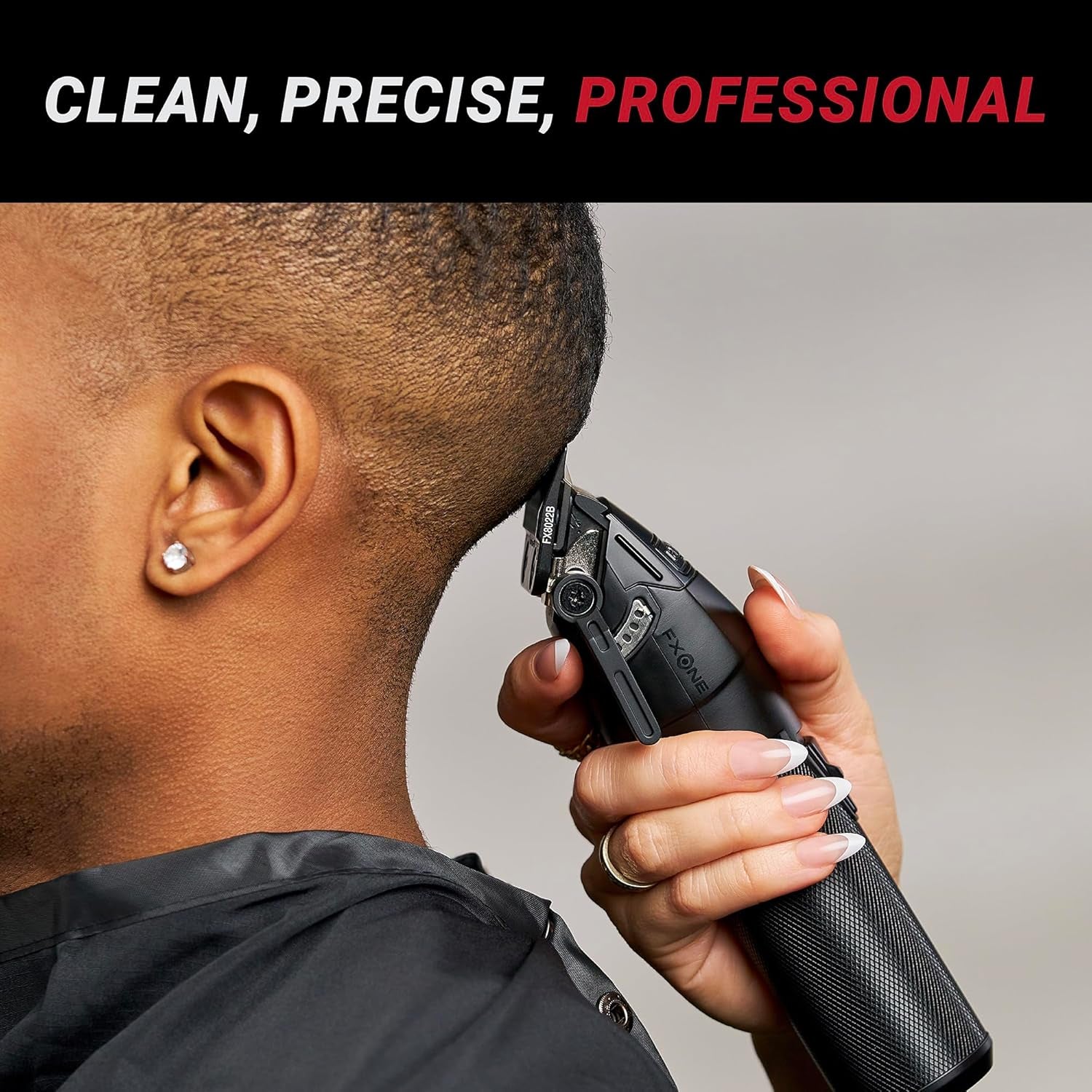 FXONE Professional Cordless Clipper - Beard Trimmer for Men, Professional Stylist & Barber Clippers, USB-C Cordless Hair Clippers for Men with Interchangeable Battery