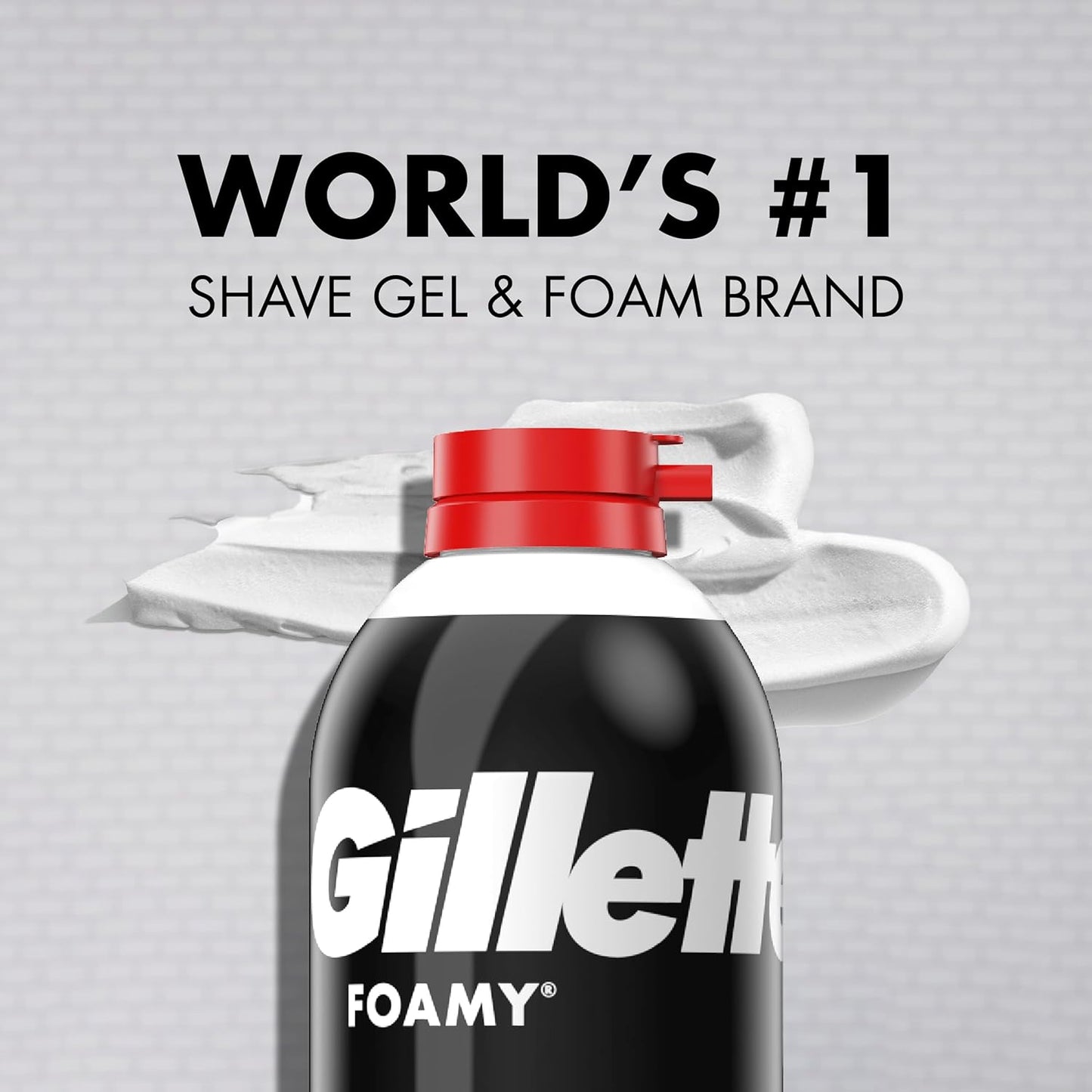 Foamy Classic Shave Foam for Men, Protection against Shaving Irritation, Quick and Smooth Shave, Shaving Cream, 14.9 Oz